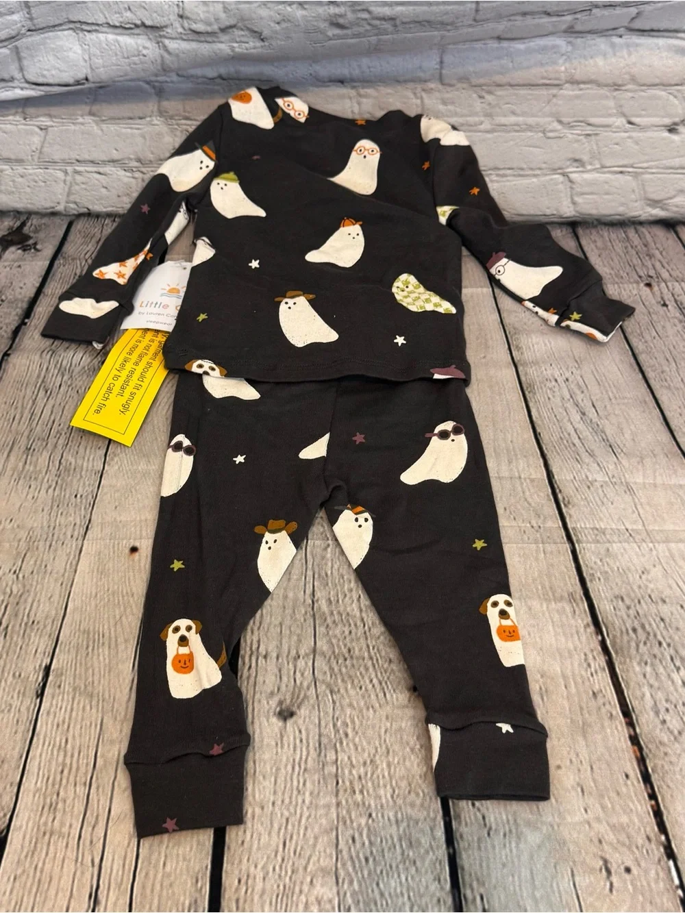 Little Co Lauren Conrad Ghost Pattern Pajama Set